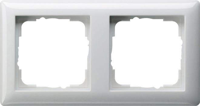 GIRA GGI021203 PLACCA 2-M GIRA STANDARD 55 BNC PURO