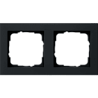 GIRA - GIR021209 Abdeckrahmen 2f Gira E2 Schwarz m