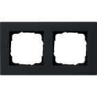 GIRA - GIR0212095 Abdeckrahmen 2f flach Gira E2 Schwarz m