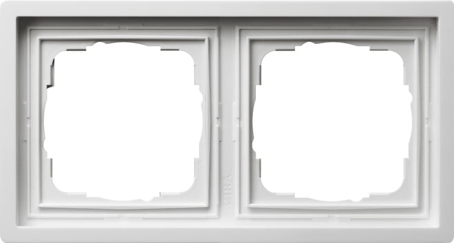 GIRA - GIR0212112 Abdeckrahmen 2f Flachenschalter Reinweis