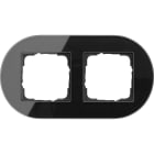 GIRA - GIR0212135 Abdeckrahmen 2f Gira Studio G Schwarz