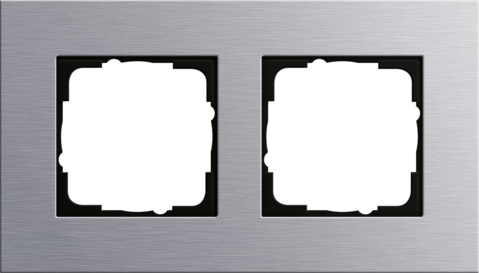 GIRA - GGI021217 Abdeckrahmen 2f Gira Esprit Aluminium