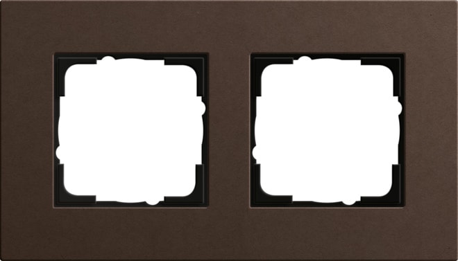 GIRA GIR0212223 PLACCA 2-M GIRA ESPRIT LIN.MPX.MARRONE S