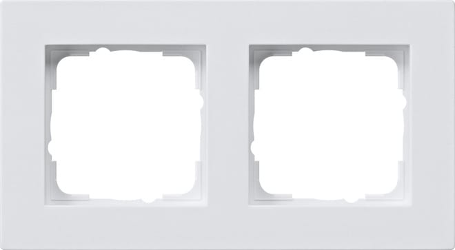 GIRA - GIR0212225 Abdeckrahmen 2f flach Gira E2 Reinweiss