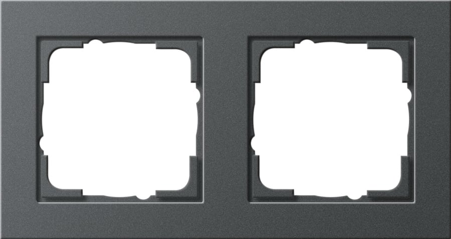 GIRA - GGI021223 PLACCA 2-M GIRA E2 ANTRACITE
