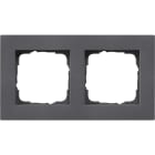 GIRA GGI0212235 Abdeckrahmen 2f flach Gira E2 Anthrazit