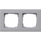 GIRA - GIR0212255 Abdeckrahmen 2f flach Gira E2 F Alu