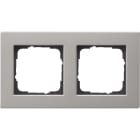 GIRA GGI0212335 PLACCA 2-M PIATTO GIRA E2 ACCIAIO INOX