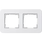 GIRA GGI0212410 PLACCA 2-M GIRA E3 BNC PURO/BNC PURO