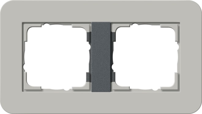 GIRA - GIR0212422 MASCH. COPERTURA 2-M GIRA E3 GRIGIO/ANTR