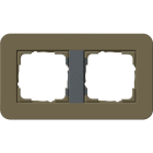 GIRA - GIR0212426 Abdeckrahmen 2f Gira E3 Umbra/Anthrazit