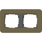 GIRA GGI0212426 Abdeckrahmen 2f Gira E3 Umbra/Anthrazit