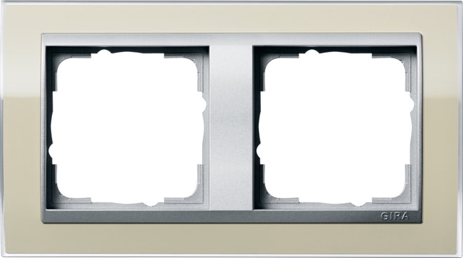 GIRA - GIR0212776 Abdeckrahmen 2f Zwischenr. F Alu Gira Ev