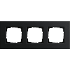GIRA - GIR0213126 Abdeckrahmen 3f Gira Esprit Alum.Schwarz