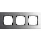 GIRA GGI0213219 Abdeckrahmen 3f Gira Esprit Edelstahl