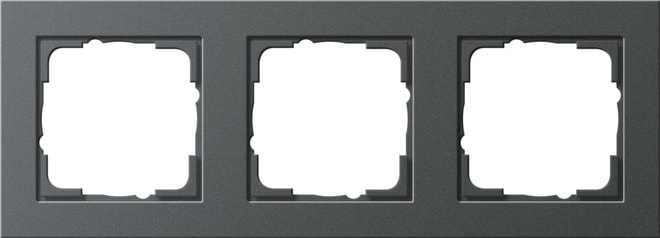 GIRA GGI021323 PLACCA 3-M GIRA E2 ANTRACITE