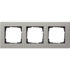 GIRA - GIR0213335 Abdeckrahmen 3f flach Gira E2 Edelstahl
