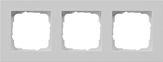 GIRA - GIR0213375 Abdeckrahmen 3f flach Gira E2 Grau m