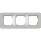 GIRA GGI0213412 PLACCA 3-M GIRA E3 GRIGIO/BNC PURO
