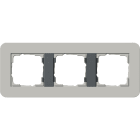 GIRA - GIR0213422 Abdeckrahmen 3f Gira E3 Grau/Anthrazit