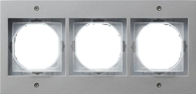 GIRA - GIR021365 Abdeckrahmen 3f Gira TX_44 (WG UP) F Alu