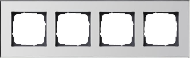 GIRA - GIR021410 Abdeckrahmen 4f Gira Esprit Chrom