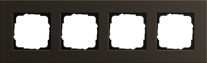 GIRA - GIR0214127 Abdeckrahmen 4f Gira Esprit Alum.Braun