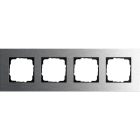 GIRA - GIR0214219 MASCH. COPERTURA 4X GIRA ESPRIT ACCIAIO