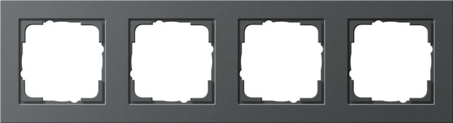GIRA GGI021423 PLACCA 4-M GIRA E2 ANTRACITE