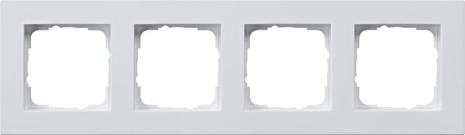 GIRA - GIR0214295 Abdeckrahmen 4f flach Gira E2 Reinweiss