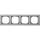 GIRA - GIR021433 MASCH. COPERTURA 4X GIRA E2 ACCIAIO INOX