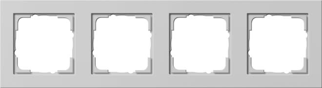 GIRA - GIR021437 MASCH. COPERTURA 4X GIRA E2 GRIGIO O