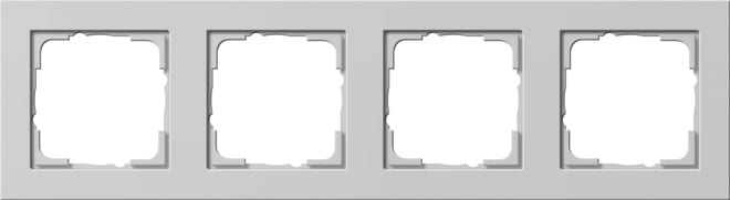 GIRA - GIR021437 Abdeckrahmen 4f Gira E2 Grau m