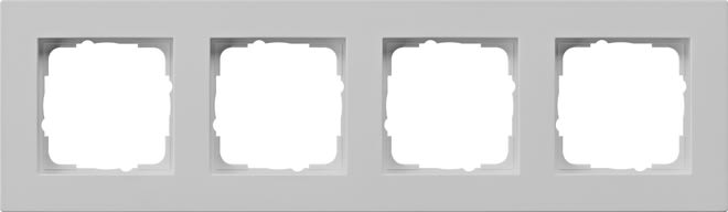 GIRA - GIR0214375 Abdeckrahmen 4f flach Gira E2 Grau m