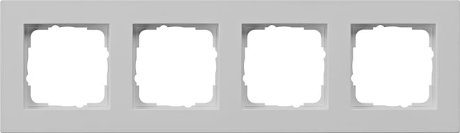 GIRA - GIR0214375 Abdeckrahmen 4f flach Gira E2 Grau m