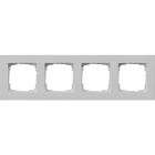 GIRA - GIR0214375 Abdeckrahmen 4f flach Gira E2 Grau m