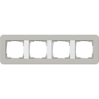 GIRA GGI0214412 Abdeckrahmen 4f Gira E3 Grau/Reinweiss