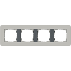 GIRA GGI0214422 Abdeckrahmen 4f Gira E3 Grau/Anthrazit