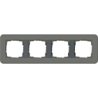 GIRA - GIR0214423 PLACCA 4-M GIRA E3 GRIGIO SC./ANTRAC.