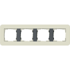 GIRA GGI0214427 PLACCA 4-M GIRA E3 SABBIA/ANTRAC.