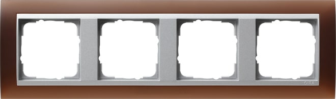 GIRA - GIR021459 Abdeckrahmen 4f Zwischenr. F Alu Gira Ev