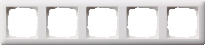 GIRA - GIR021504 Abdeckrahmen 5f Standard 55 Reinweiss m
