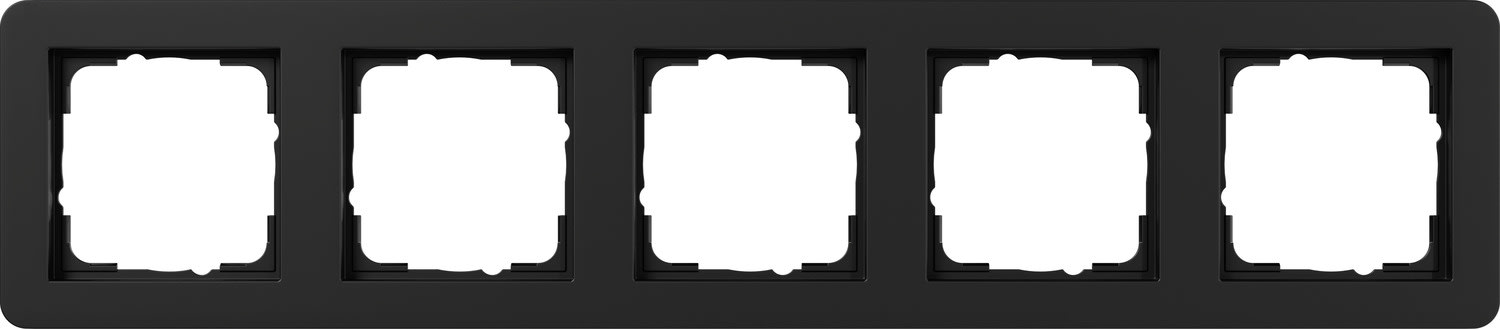 GIRA - GIR0215153 Masch. copertura 5x Gira E1 nero o