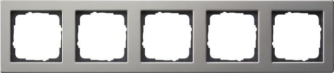 GIRA - GIR021533 Abdeckrahmen 5f Gira E2 Edelstahl