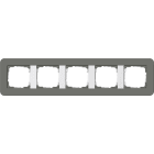 GIRA - GIR0215413 MASCH. COPERTURA 5X GIRA E3 GRIGIO SC./B