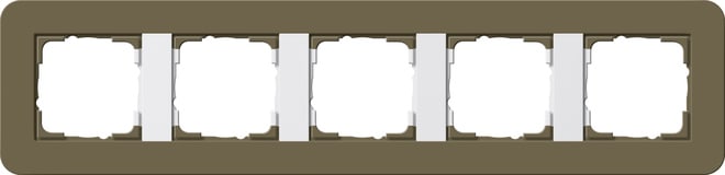 GIRA - GIR0215416 MASCH. COPERTURA 5X GIRA E3 OMBRA/BNC PU