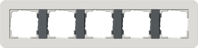 GIRA - GIR0215421 MASCH. COPERTURA 5X GIRA E3 GRIGIO CH./A