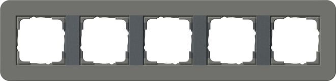 GIRA - GIR0215423 MASCH. COPERTURA 5X GIRA E3 GRIGIO SC/AN