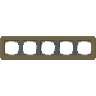 GIRA - GIR0215426 Abdeckrahmen 5f Gira E3 Umbra/Anthrazit