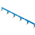 FINDER SPA FIN02226 PETTINE 6 POLI PER TIPI 22.34 BLU